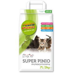 Super Pinio żwirek zbrylający się, naturalny - 2 x 7 l (ok. 5 kg)