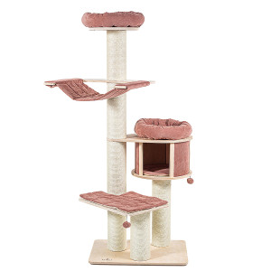 Natural Paradise drapak dla kota Magnolia XL - Limitowana edycja: brudny róż