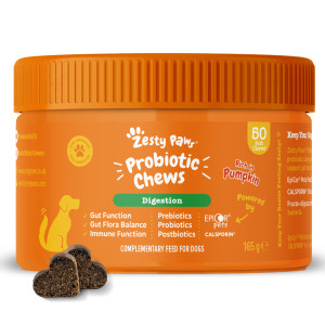 Zesty Paws Probiotic Chews, z dynią - 2 x 50 tabletek do żucia