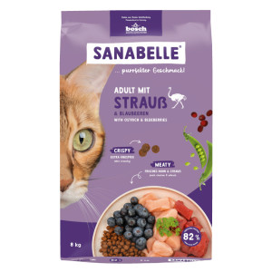 Sanabelle Adult, struś i jagody - 8 kg