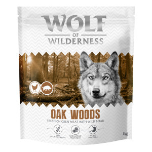 Wolf of Wilderness Adult „Oak Woods”, dzik - 4 x 1 kg: nowa receptura