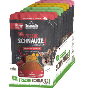 bosch Freshe Schnauze, karma mokra, 8 x 250 g - Pakiet mieszany (4 rodzaje)