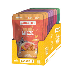 Sanabelle Freshe Mieze Cat, 10 x 100 g - Pakiet mieszany (5 smaków)