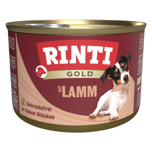 Megapakiet RINTI Gold, 24 x 185 g - Kawałki jagnięciny