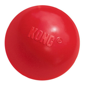 KONG, piłka na przysmaki z otworem - Rozmiar M/L, Ø 7,5 cm