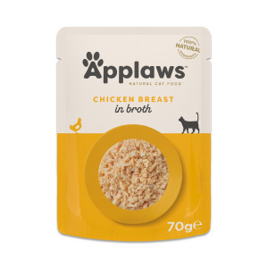 Megapakiet Applaws Cat Natural w bulionie, 48 x 70 g - Pierś z kurczaka
