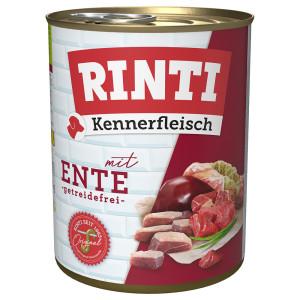 Pakiet RINTI Kennerfleisch, 12 x 800 g - Kaczka
