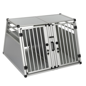 AluRide podwójny transporter aluminiowy -  XL: szer. x gł. x wys.: 97 x 92 x 68 cm