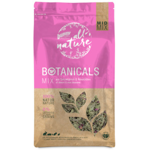 Bunny All Nature Botanicals Mid Mix, babka lancetowata i płatki róży - 120 g