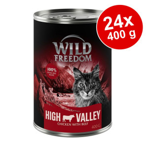 Megapakiet Wild Freedom Adult, 24 x 400 g - White Infinity - Konina i kurczak