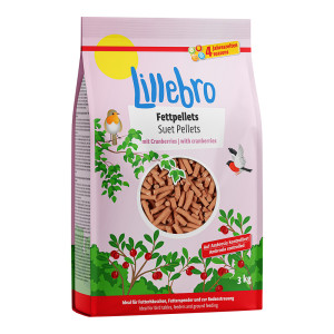 Lillebro Fettpellets, granulki tłuszczowe z żurawiną  - 3 kg