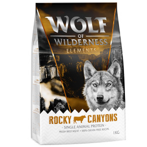 Wolf of Wilderness Monoprotein Sensitive „Rocky Canyons”, wołowina - bez zbóż - 1 kg