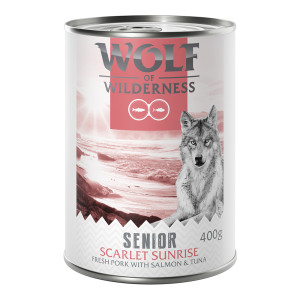 Wolf of Wilderness Senior "Red Meat", 6 x 400 g - Scarlet Sunrise