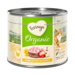 Feringa Bio Menu Adult, 6 x 200 g - Biokurczak z jabłkiem i mniszkiem lekarskim