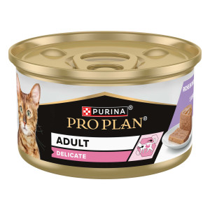 PURINA PRO PLAN Cat Delicate - Indyk, 48 x 85 g