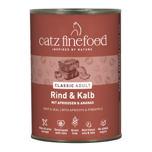 Korzystny pakiet catz finefood, 12 x 400 g - Wołowina z cielęciną