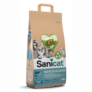 Sanicat żwirek dla kota i małych zwierząt, z celulozy - 10 l