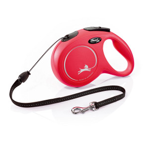 flexi New Classic smycz linkowa, czerwona, 8 m - M: do 20 kg