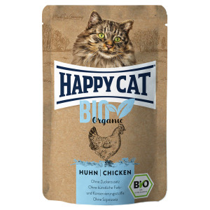 Happy Cat Bio w saszetkach, 12 x 85 g - Biokurczak