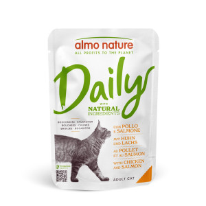 Megapakiet Almo Nature Daily Menu, 24 x 70 g - Kurczak i łosoś
