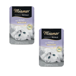 Miamor Ragout Royale Kitten: karma mokra dla kociąt, 22 x 100 g + Wołowina, 12 x 100 g gratis! - Wołowina, 22 x 100 g + Wołowina, 12 x 100 g
