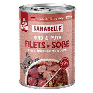 Sanabelle All Meat, 6 x 380 g - Wołowina i indyk