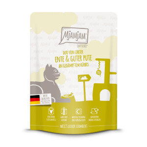 MjAMjAM Quetschie, 6 x 300 g - Kaczka i indyk