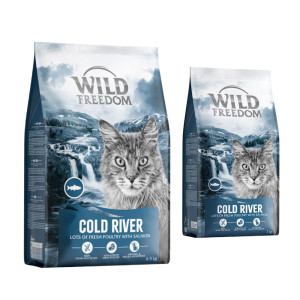 6,5 kg + 2 kg gratis! Wild Freedom Adult, bezzbożowa receptura, 8,5 kg - NOWOŚĆ: „Cold River”, łosoś, 6,5 kg + „Cold River”, łosoś, 2 kg
