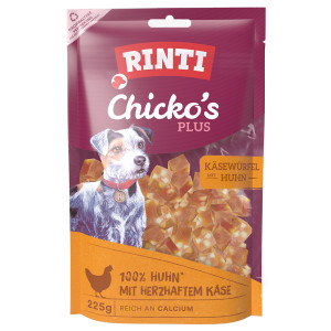 RINTI Extra Chicko Plus, kosteczki serowe - 225 g
