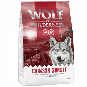 Wolf of Wilderness "Crimson Sunset", jagnięcina i mięso kozie - 1 kg