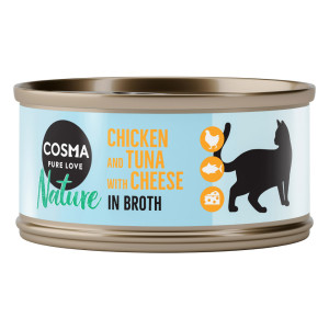 Cosma Nature, 6 x 70 g - Kurczak i tuńczyk z serem