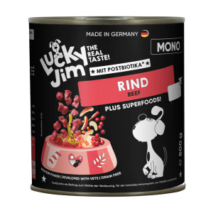 Korzystny pakiet Lucky Jim Mono, 24 x 800 g - Wołowina