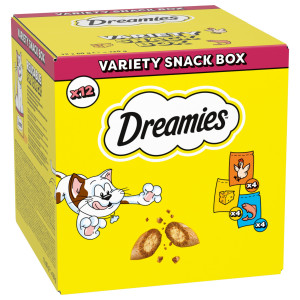 Dreamies Mixbox, przysmak dla kota, pakiet mieszany  - 12 x 60 g