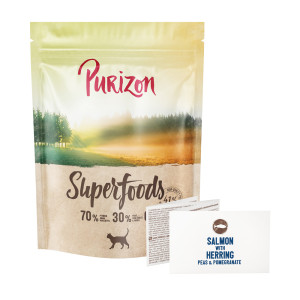 Purizon Superfoods, łosoś ze śledziem - 400 g