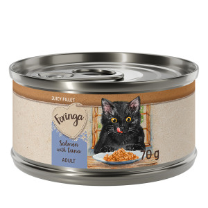 Feringa Juicy Fillet, 12 x 70 g  - Łosoś z tuńczykiem, 12 x 70 g