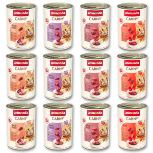 Korzystny pakiet animonda Carny Adult, 12 x 400 g - Pakiet mieszany Wołowina (4 smaki)