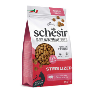 Schesir Sterilized, z szynką - 1,5 kg