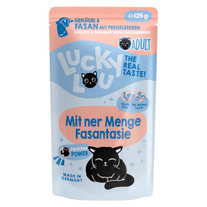Lucky Lou Adult, 16 x 125 g - Drób i bażant