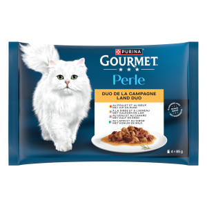 Pakiet próbny Gourmet Perle, 4 x 85 g - Pakiet mieszany V (4 smaki, Duet wiejskie smaki)