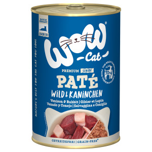 WOW Cat Senior, 6 x 400 g - Dziczyzna i królik