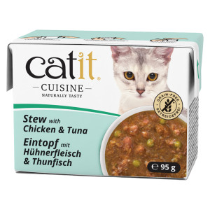 Catit Cuisine Eintopf, 24 x 95 g - Kurczak z tuńczykiem