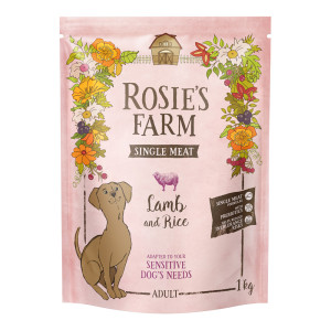 Rosie's Farm Single Meat Adult, jagnięcina z ryżem - 1 kg