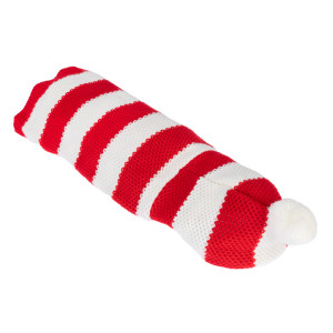 TIAKI czerwony sweter w paski dla psów - Rozmiar M: ok. 30,5 cm długości pleców