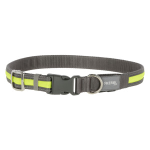 Kerbl Pet Light & Reflex podświetlana obroża - Rozmiar M/L: obwód szyi 45-65 cm, szerokość 20 mm