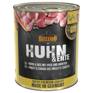 Belcando Super Premium 6 x 800 g - Kurczak z kaczką, prosem i marchewką