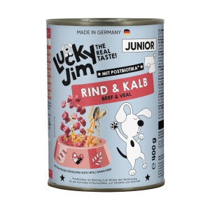 Lucky Jim Junior, 6 x 400 g - Wołowina i cielęcina