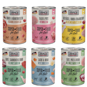 Pakiet próbny MAC´s Cat karma dla kota - Pakiet mieszany, 6 x 400 g (6 smaków)