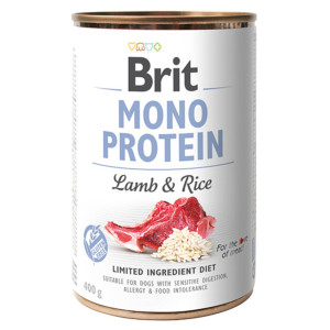 Brit Mono Protein, 6 x 400 g - Jagnięcina z ryżem