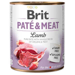 Megapakiet Brit Paté & Meat Adult, 12 x 800 g - Jagnięcina