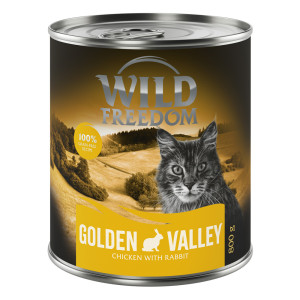 Wild Freedom Adult, 6 x 800 g - bezzbożowa receptura - Golden Valley - Królik i kurczak